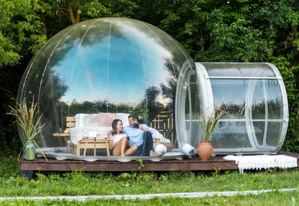 crystal bubble tent