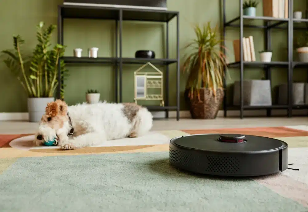 robot vacuum cleaner with mop self-empty base